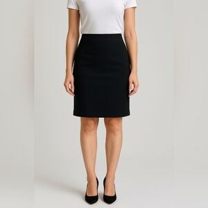 J. Jill Black Knee-Length Office‎ Siren Business Work Pencil Skirt M (#605)